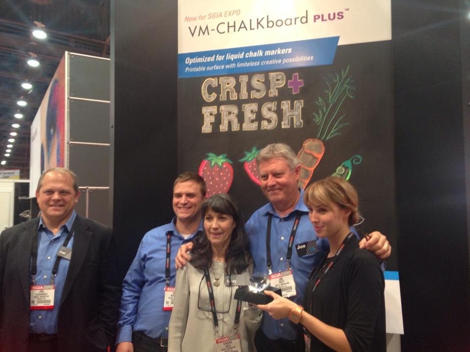 You are currently viewing VM-CHALKboard PLUS wins SGIA Product of the Year Award 22014 in inkjet media category