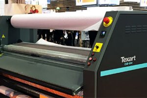 Roland Texart printer enhanced speed via calender system