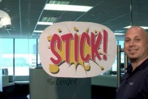 LexJet announces available of its Solvent Print-N-Stick Fabric