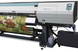 FUJIFILM unpacking OEM 3.2 meter super-wide UV printer at drupa 2016