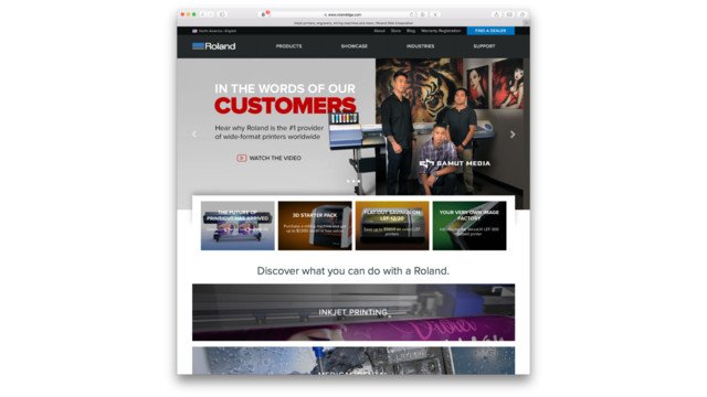 You are currently viewing Roland DG redesigns corporate website to optimise visitors’ experience
