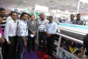FUJIFILM India presents its Vybrant 1800 eco-solvent printer at Media Expo 2016 in New Delhi