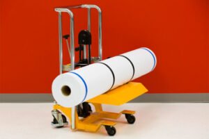 Foster introduces lifer to handle heavy media rolls