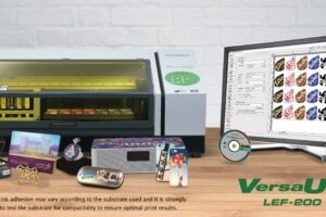 Roland DG’s new LEF-200 UV flatbed printer for printing and customisation