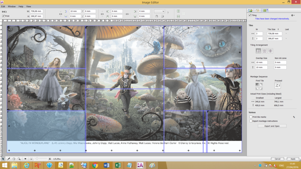 Interactive setup with grommets