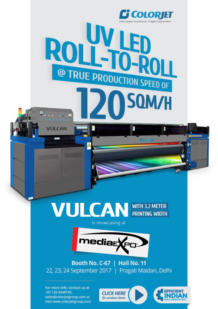 Colorjet UV Led R2R at Media Expo