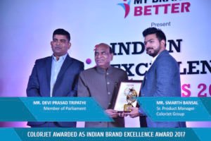 ColorJet India bags ‘Indian Brand Excellence Award 2017’