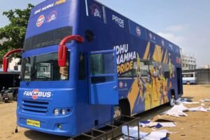 Cliftech wraps Chennai Super Kings team bus at IPL 2018