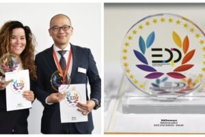 MIMAKI UCJV300-160 RTR and 3DUJ-553 3D printer recognised with EDP Awards 2018