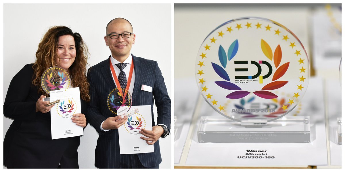You are currently viewing MIMAKI UCJV300-160 RTR and 3DUJ-553 3D printer recognised with EDP Awards 2018