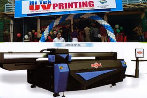 Aestrik Techno-Signs installs Aetecs true UV flatbed printer at Hi-Tek UV Printing in Iritty, Kerala