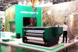 World’s first printer that prints and embosses wallpaper simultaneously