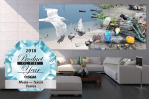 HP introduces printable canvas made from recycled water bottles