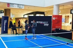 Drytac SpotOn Floor 200 used in tennis court flooring