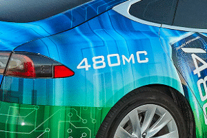 3M Print Wrap IJ180mC films can be applied to challenging surfaces