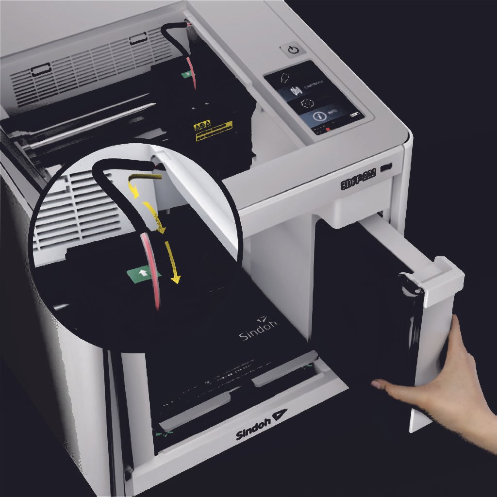 Automatic Filament Supply means fiddly filament threading is not required