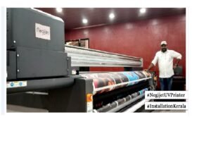 Hugosign in Kerala installs Negijet UV printer from NEGI Sign Systems & Supplies Co
