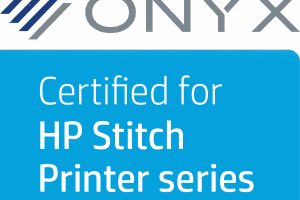 ONYX software certified for HP Stitch textile printers