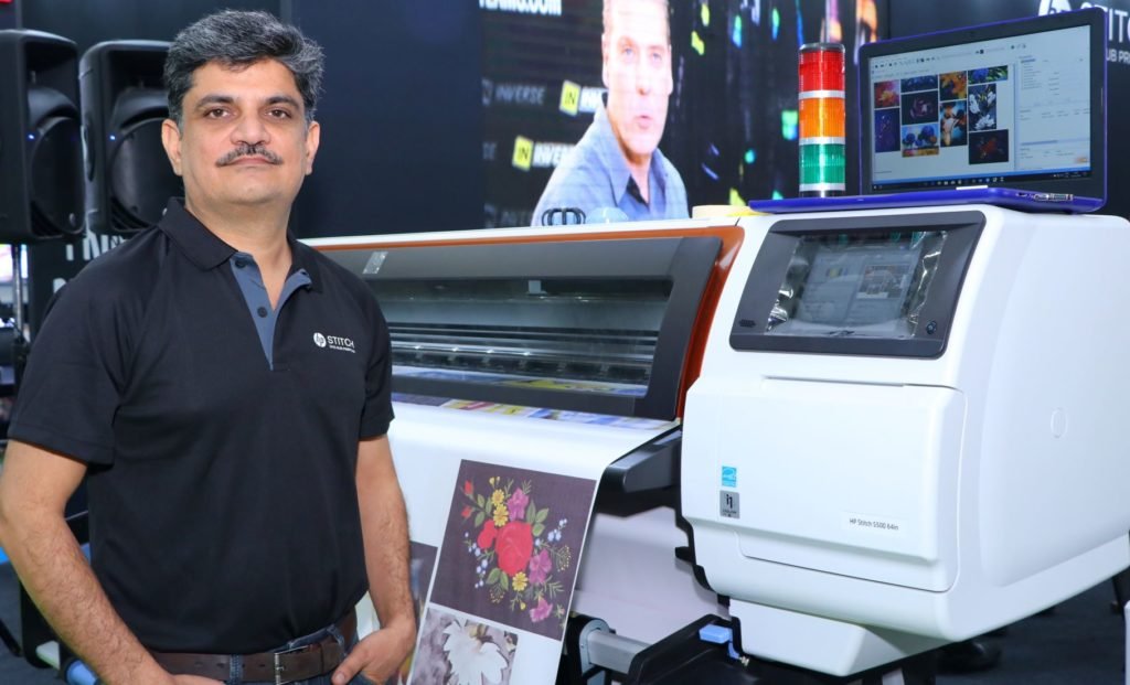 Vitesh Sharma Head of Sign and Graphics HP Inc. at the unveiling of HP Stitch S series in India