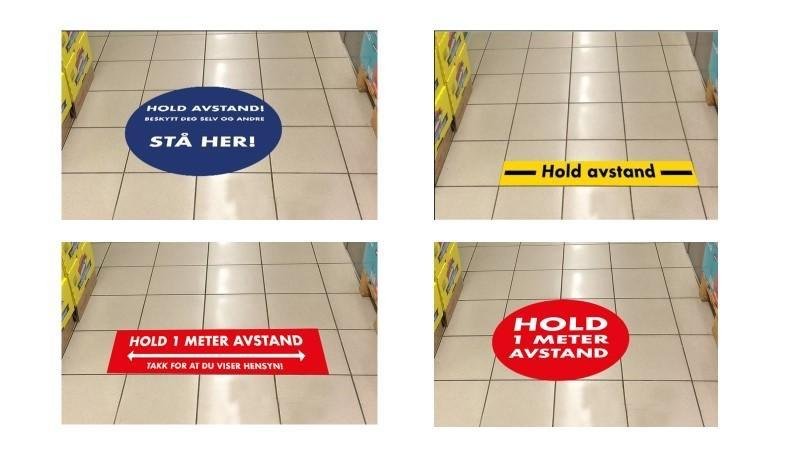 You are currently viewing Smart use of vinyl floor graphics for social distancing at grocery store lineup
