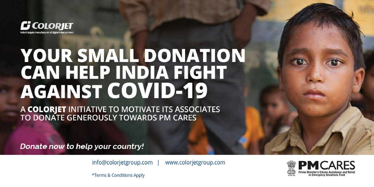 You are currently viewing ColorJet launches initiative to encourage industry to help fight against COVID-19 through PM Cares Fund