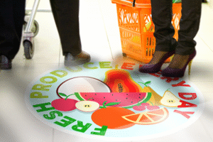 Drytac releases two new floor media: FloorTac Emerytex White RB and FloorTac Textures