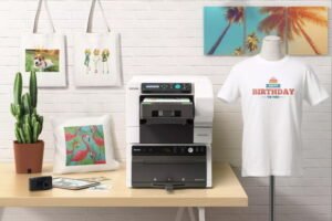 RICOH competition with Ri100 direct-to-garment printer prize