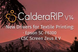Caldera releases new drivers for textile printers