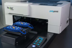 Polyprint introduces snap-on face COVID-19 mask platen for DTG printers