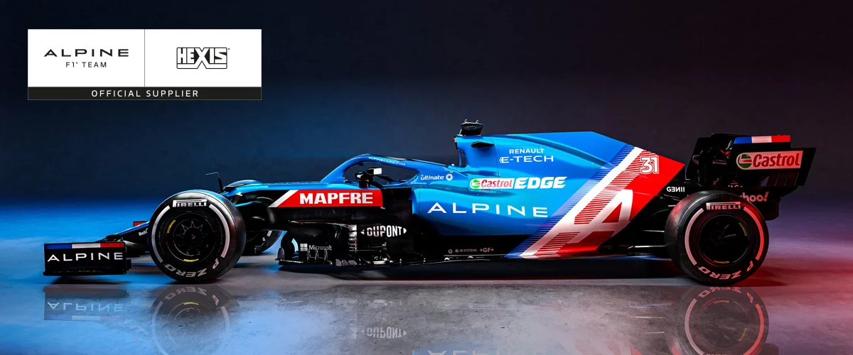 Read more about the article HEXIS develops self-adhesive films for Alpine Formula 1 Team