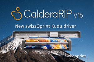 Caldera RIP software now supports swissQprint Kudu printer