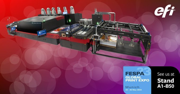 Read more about the article EFI previews Nozomi single-pass inkjet printer at FESPA 2023 Munich