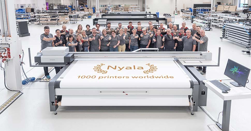 You are currently viewing swissQprint sells 1000th Nyala flatbed printer