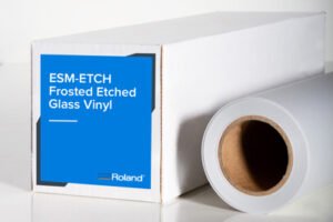 Roland DGA expands media line with ‘Frosted Etched Glass Vinyl’ and ‘WallFlair Paste Paper’