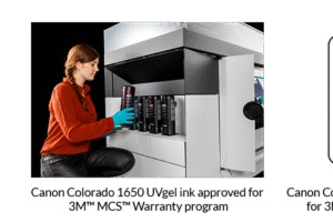 3M MCS warranty programme approves Canon Colorado’s UVgel inks
