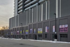 Drytac media transform look of Gaslight District building