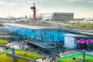 Dramatic whole wrap of Stratford Station