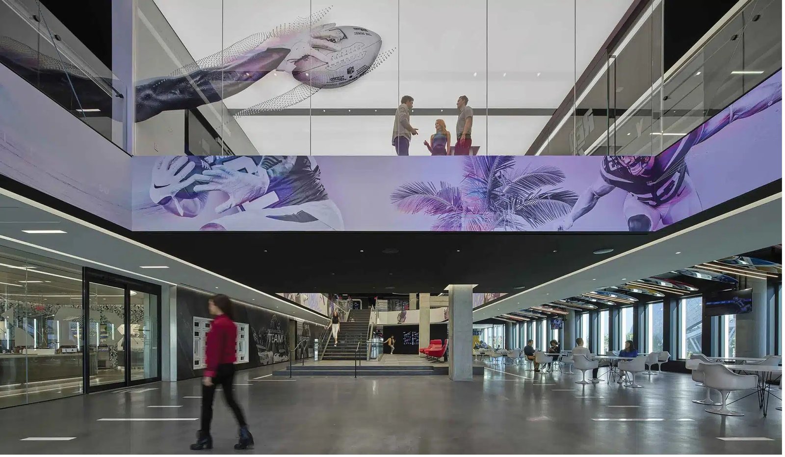 You are currently viewing Metallic makeover of NFL Headquarters in Lost Angeles