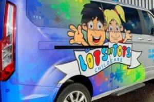 Metamark used for colourful cartoon van wrap