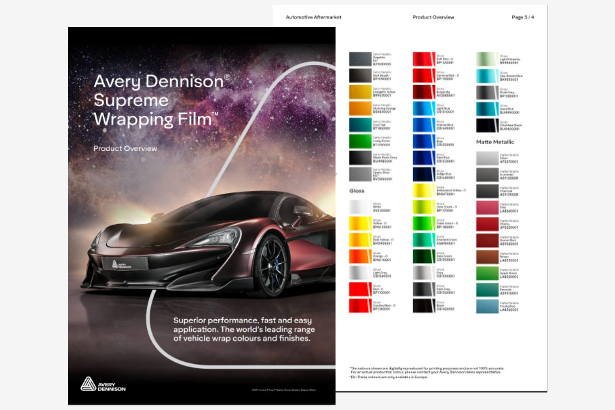 Read more about the article Avery Dennison 2023 Celestial Satins colour collection signifies latest in automotive colour trends