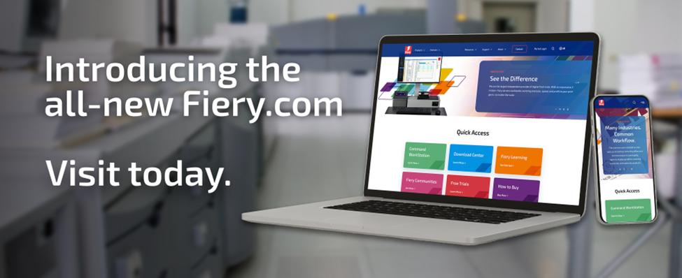 You are currently viewing Fiery’s new website as learning platform for customers