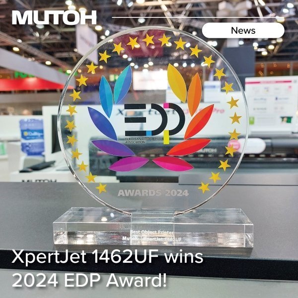You are currently viewing MUTOH XPJ 1642UF wins ‘Best Direct-to-Shape Printer’ accolade at EDP Awards 2024