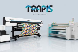 MIMAKI TRAPIS means ‘one type of ink for tultiple types of textiles’