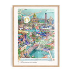 ©Ugo Gattoni Premium Poster Olympics Paris 2024 framed