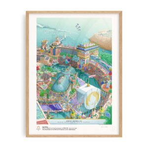 ©Ugo Gattoni Premium Poster Paralympics Paris 2024 framed