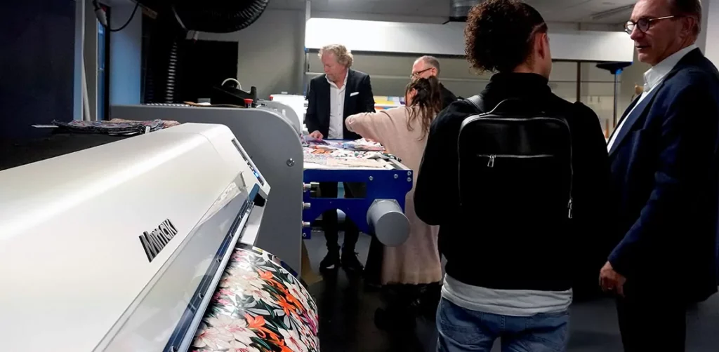 Mimaki Textile Day TRAPIS demonstration 1143x560