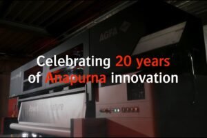 Agfa celebrating 20 years of Anapurna at FESPA 2025 Berlin