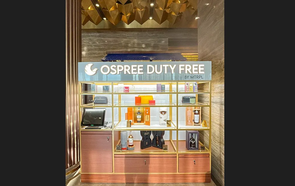 Read more about the article Ospree opens first duty-free lounge store in India at Mumbai airport