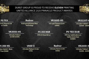 Durst Group’s incredible eleven 2025 PRINTING United Alliance Pinnacle Awards