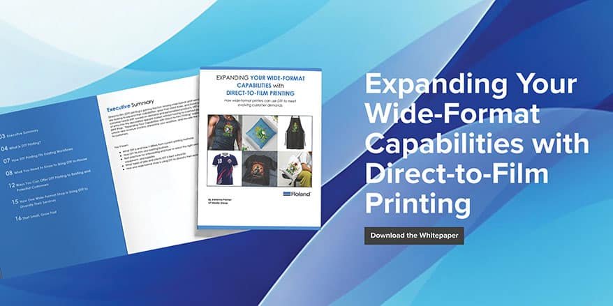 Read more about the article Roland DGA releases white papers on DTF printing
